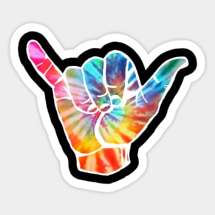 Tie dye hand hell yea Sticker